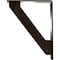 Ekena Millwork Traditional Wrought Iron Bracket, (Triple center brace), Antiqued Brass 2"W x 7 1/2"D x 10"H BKTM02X07X10TTRABS - alternate 2